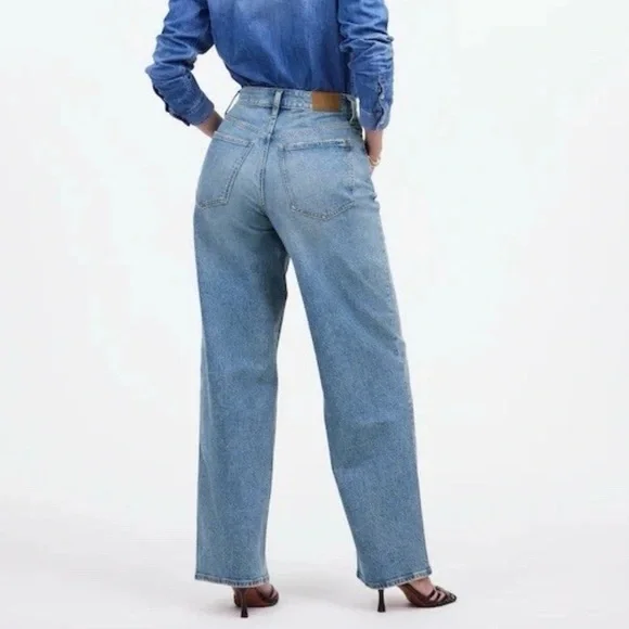 MADEWELL Curvy Perfect Vintage Wide-Leg Jeans Women’s Size 25 - Picture 4 of 13